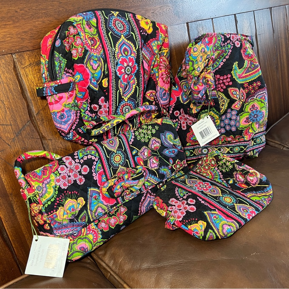 VERA BRADLEY • SYMPHONY IN HUE • FOUR BAG SET